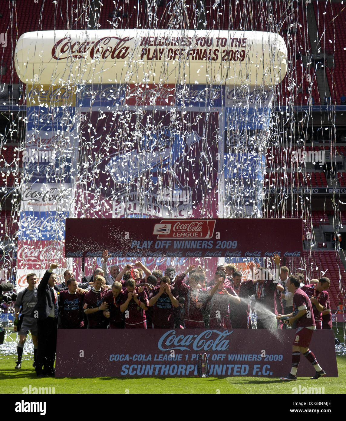 Soccer - Coca-Cola Football League One - Play Off - Final - Millwall v Scunthorpe United - Stade de Wembley Banque D'Images