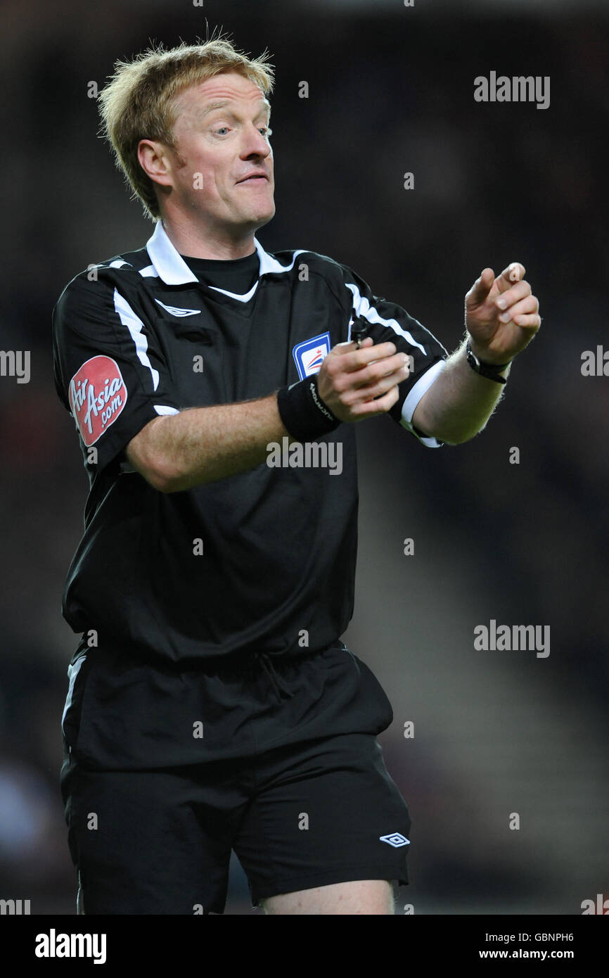 Soccer - Coca-Cola Football League One - play off Semi Final - deuxième manche - Milton Keynes Dons v Scunthorpe United - stadium:mk Banque D'Images