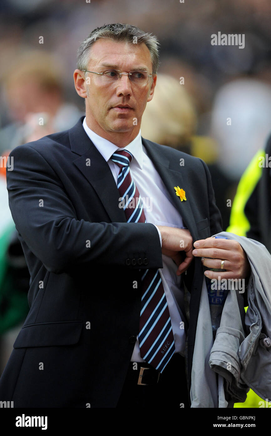 Football - Coca-Cola football League One - jouer demi-finale - second Leg - Milton Keynes dons / Scunthorpe United - stade:mk. Nigel Adkins, directeur de Scunthorpe United Banque D'Images