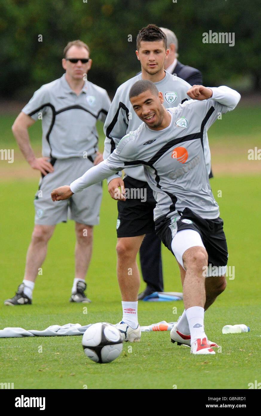 Soccer - Irlande Séance de formation et conférence de presse - London Colney Banque D'Images