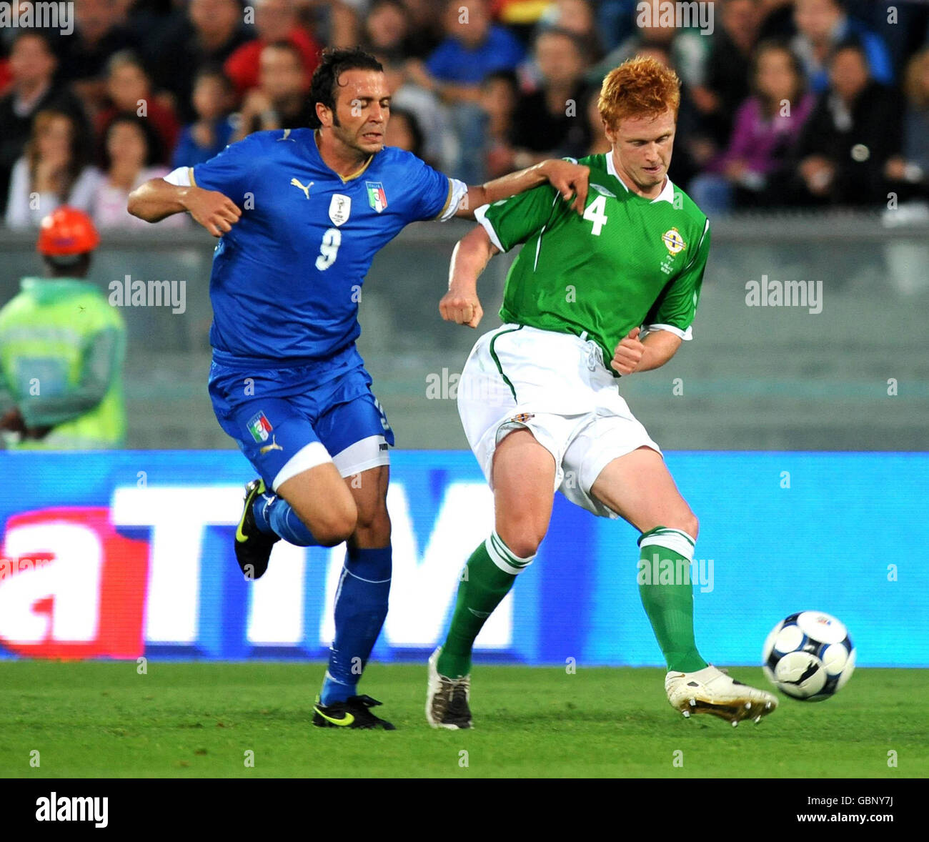 Football - match amical - Italie v Irlande du Nord - Arena Garibaldi  Stadium Photo Stock - Alamy