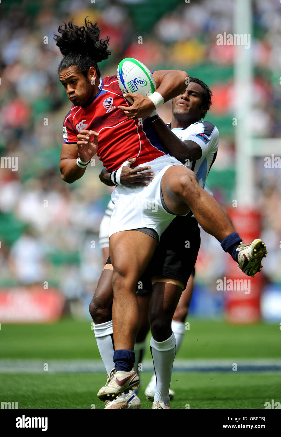 Rugby Union - IRB Sevens World Series 2009 - Unis Sevens - Jour 1 - Twickenham Banque D'Images