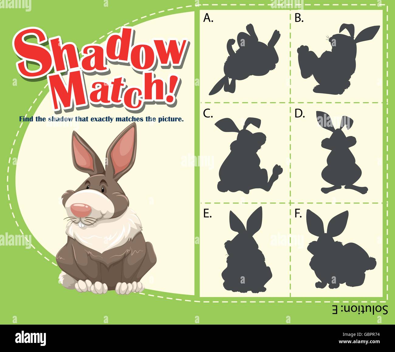 Modèle de jeu avec des illustration lapin Illustration de Vecteur