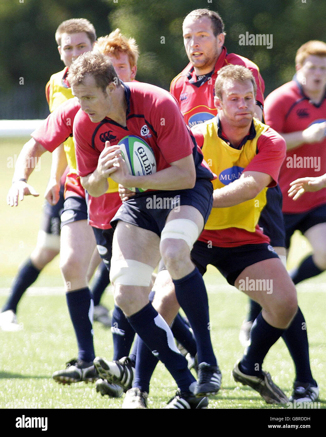 Ecosse geoff cross training session murrayfield Banque de photographies ...