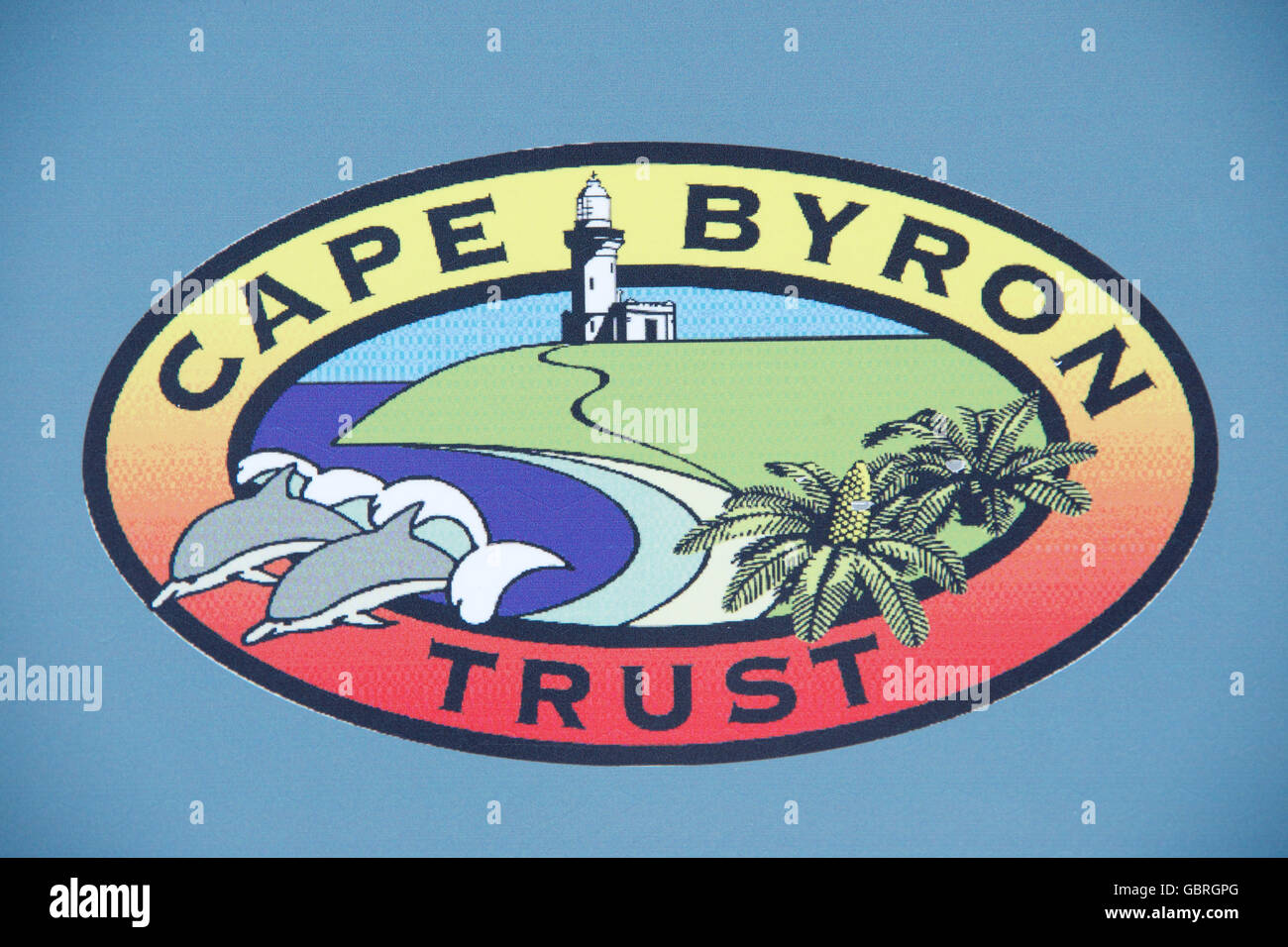 Le conseil de fiducie de Cape Byron Byron Bay NSW Australie Banque D'Images