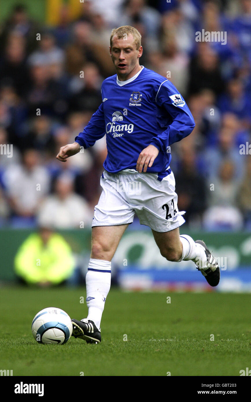 Soccer - FA Barclays Premiership - Everton c. Middlesbrough. Tony Hibbert, Everton Banque D'Images