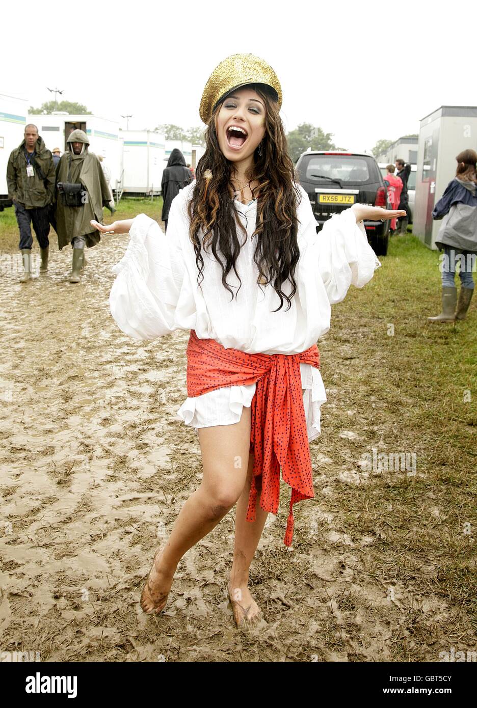 Glastonbury Festival 2009 - jour 1.Gabriella Cilmi au festival Glastonbury 2009 à la ferme de Kalian à Pilton, Somerset. Banque D'Images