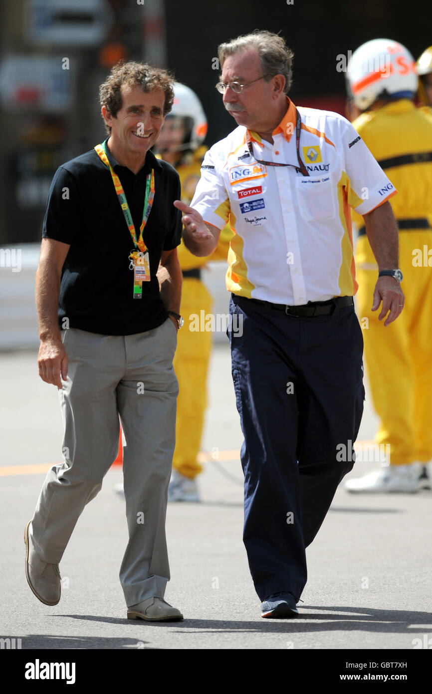 Course automobile Formula One - Grand Prix de Monaco - qualification - circuit de Monaco.Ancien pilote de Formule 1 Alain Prost Banque D'Images