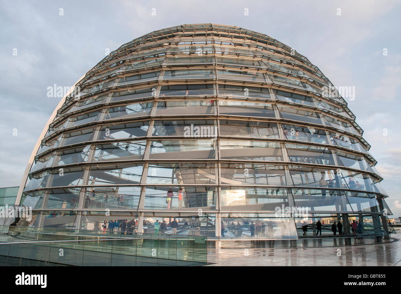 Norman Foster's Bundestag (Parlement), Berlin Banque D'Images