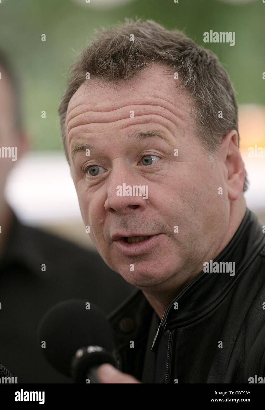 Jim Kerr de simples esprits au festival de l'île de Wight, à Newport sur l'île de Wight. Banque D'Images