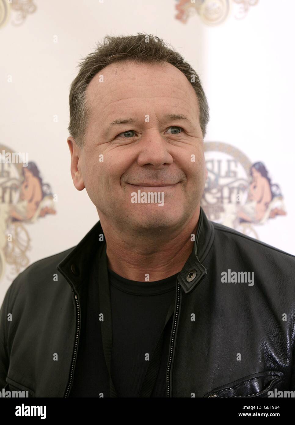 Jim Kerr de simples esprits au festival de l'île de Wight, à Newport sur l'île de Wight. Banque D'Images