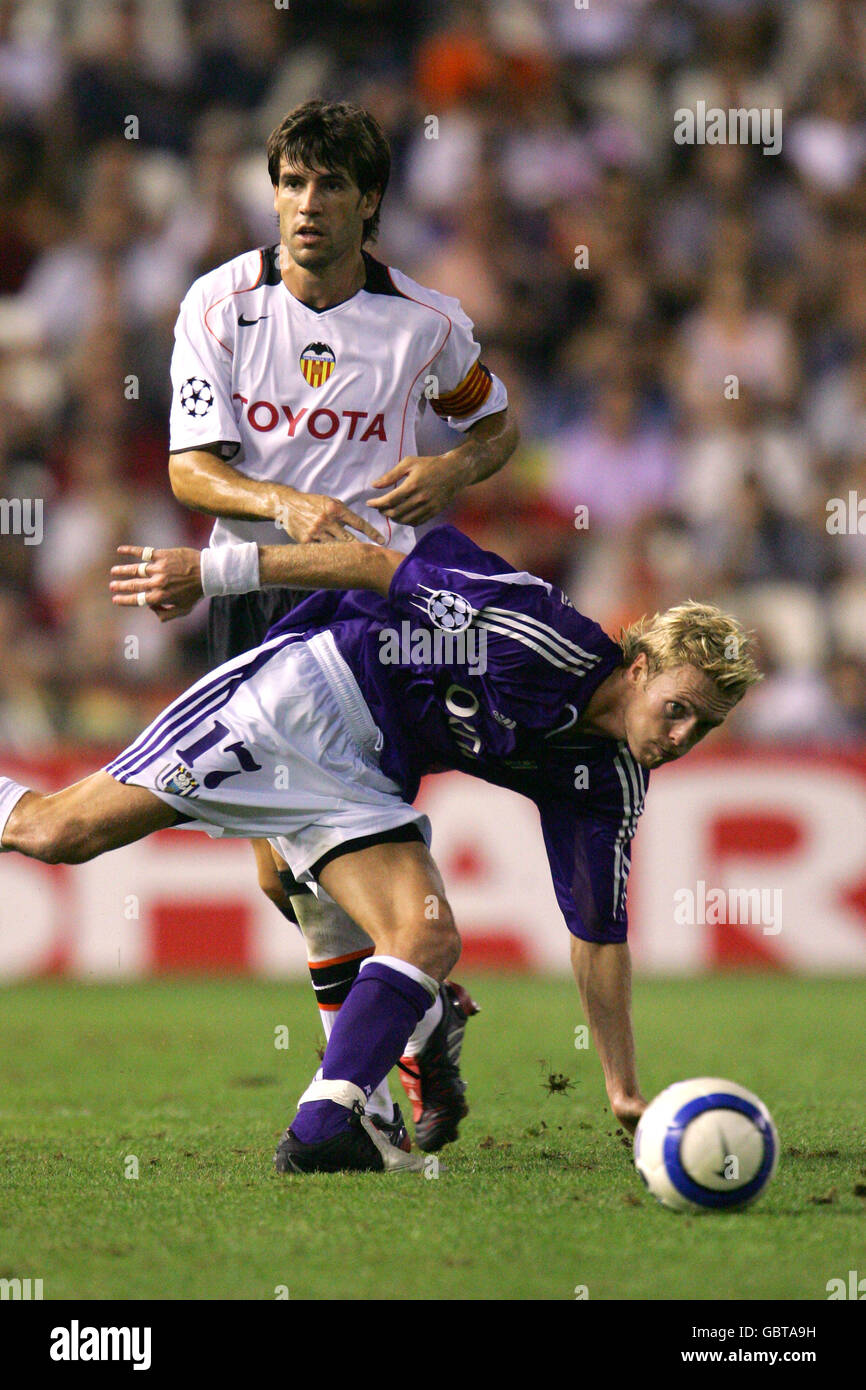 Football - Ligue des Champions - Groupe G - Valence v Anderlecht Banque D'Images