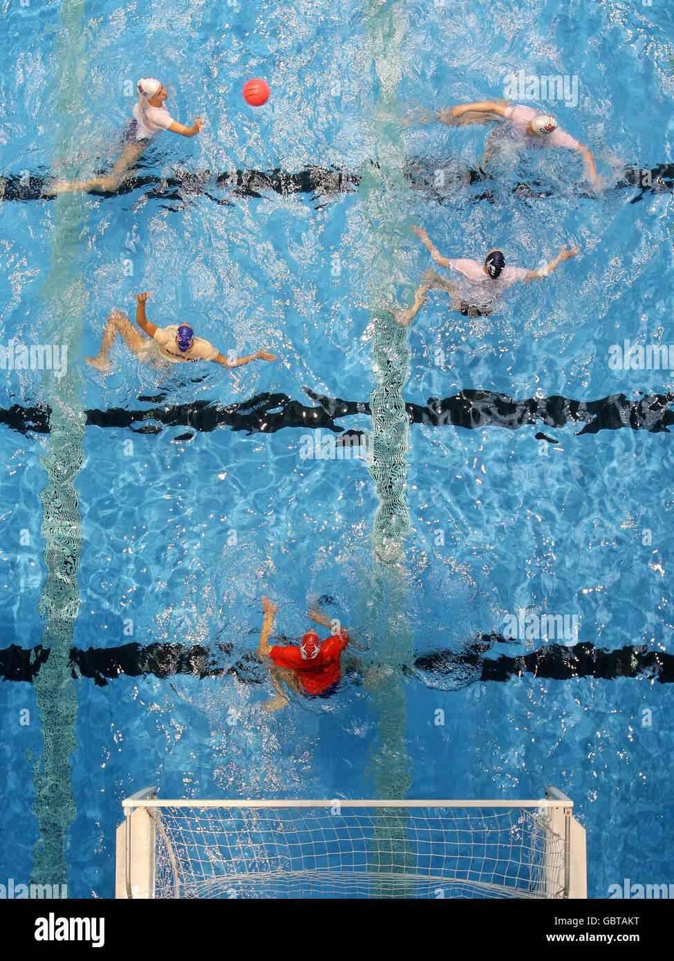 Water Polo - Water Polo Media Day - Manchester Aquatics Center.Grande-Bretagne l'équipe féminine de water-polo pendant la Journée des médias Water-Polo au Manchester Aquatics Centre, Manchester. Banque D'Images