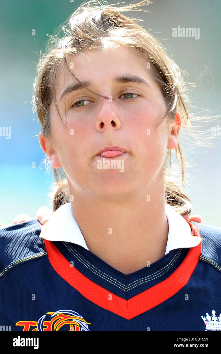 Cricket - coupe du monde féminin ICC Twenty20 2009 - Angleterre / Pakistan - Taunton.Jennie Gunn, Angleterre Banque D'Images