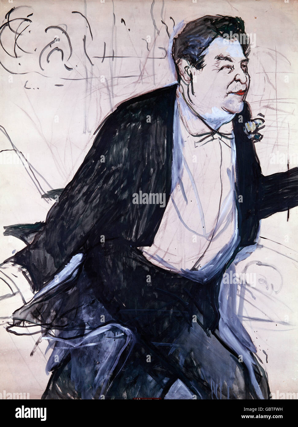 Beaux-arts, Toulouse-Lautrec, Henri de (1864 - 1901), dessin 'Gaudieux", 1893, Musée d'Albi, Banque D'Images