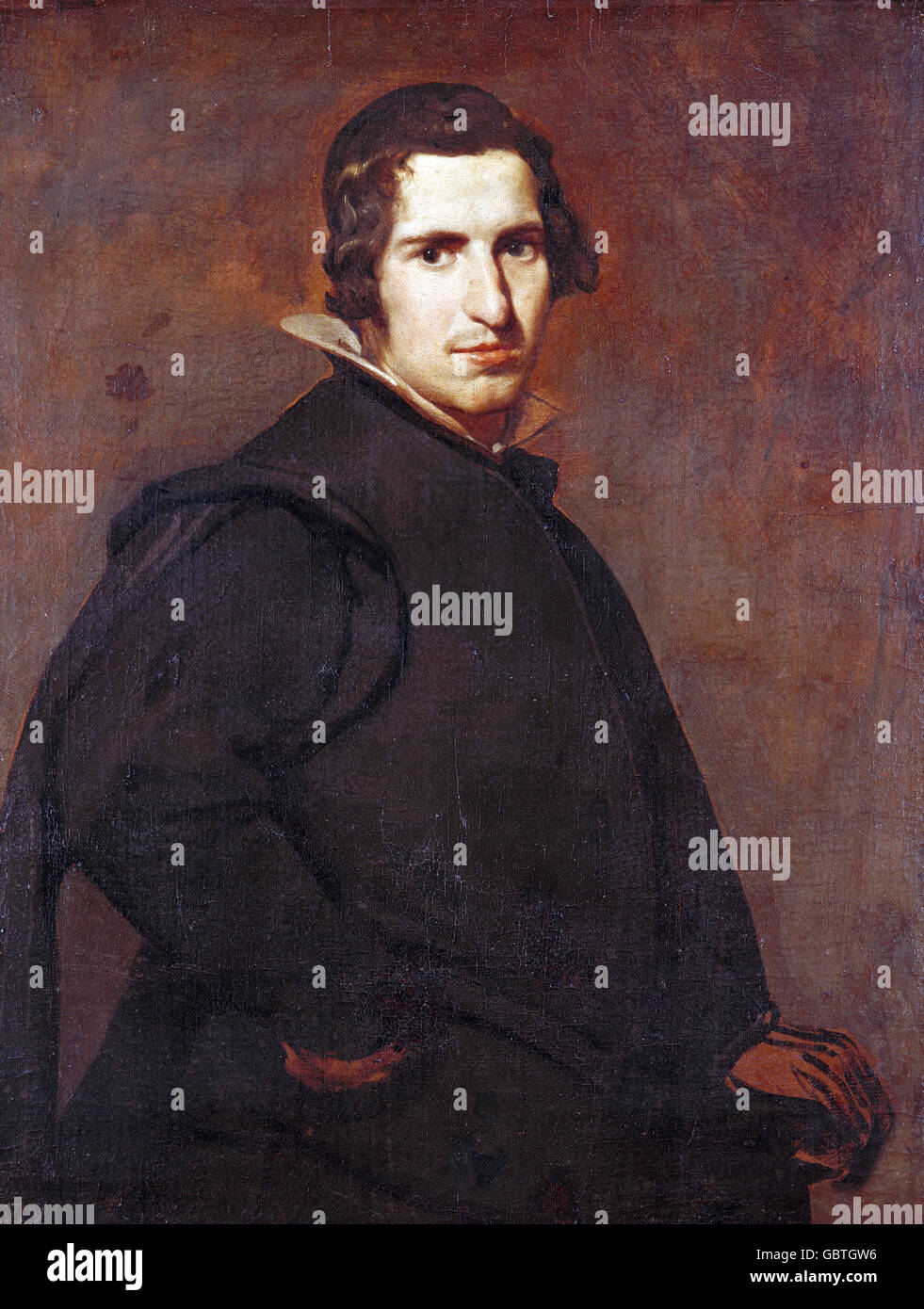 Beaux-arts, Velazquez, Diego Rodriguez de Silva y (1599 - 1660), peinture 'Jeune homme' espagnol, vers 1629, huile sur toile, 89,2 cm x 69,5 cm, Alte Pinakothek, Munich, Banque D'Images