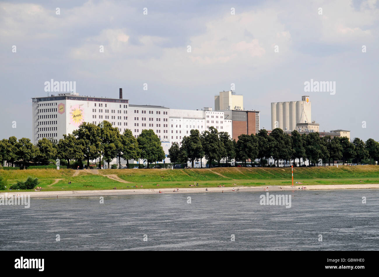 Aurora Muehlen, usine de farine, port de Deutz, Cologne, Koeln, Rhénanie, Hesse, Allemagne / Köln Banque D'Images