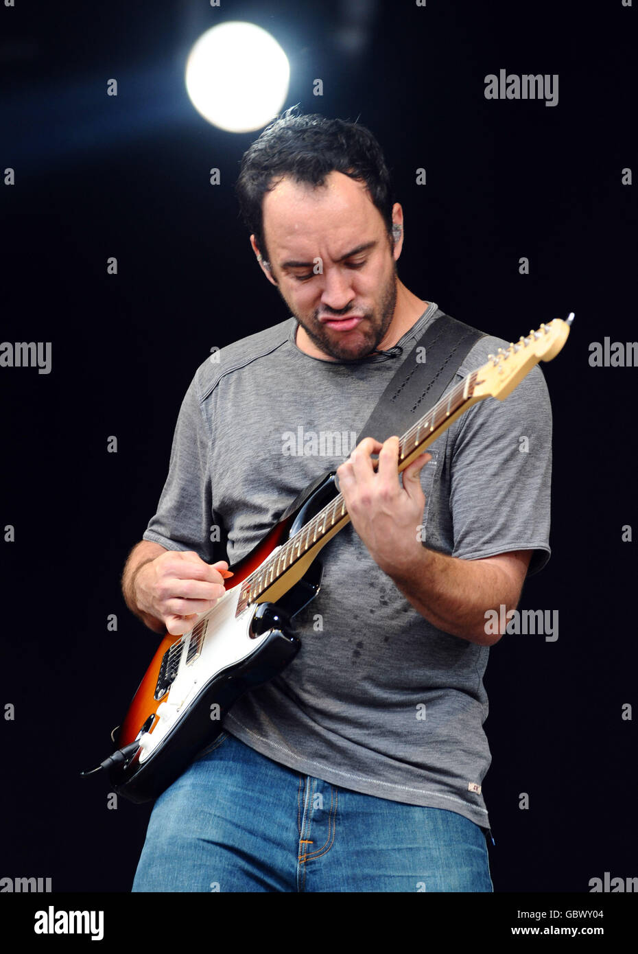 The Dave Matthews Band sur scène à Hard Rock Calling, à Hyde Park à Londres. Banque D'Images