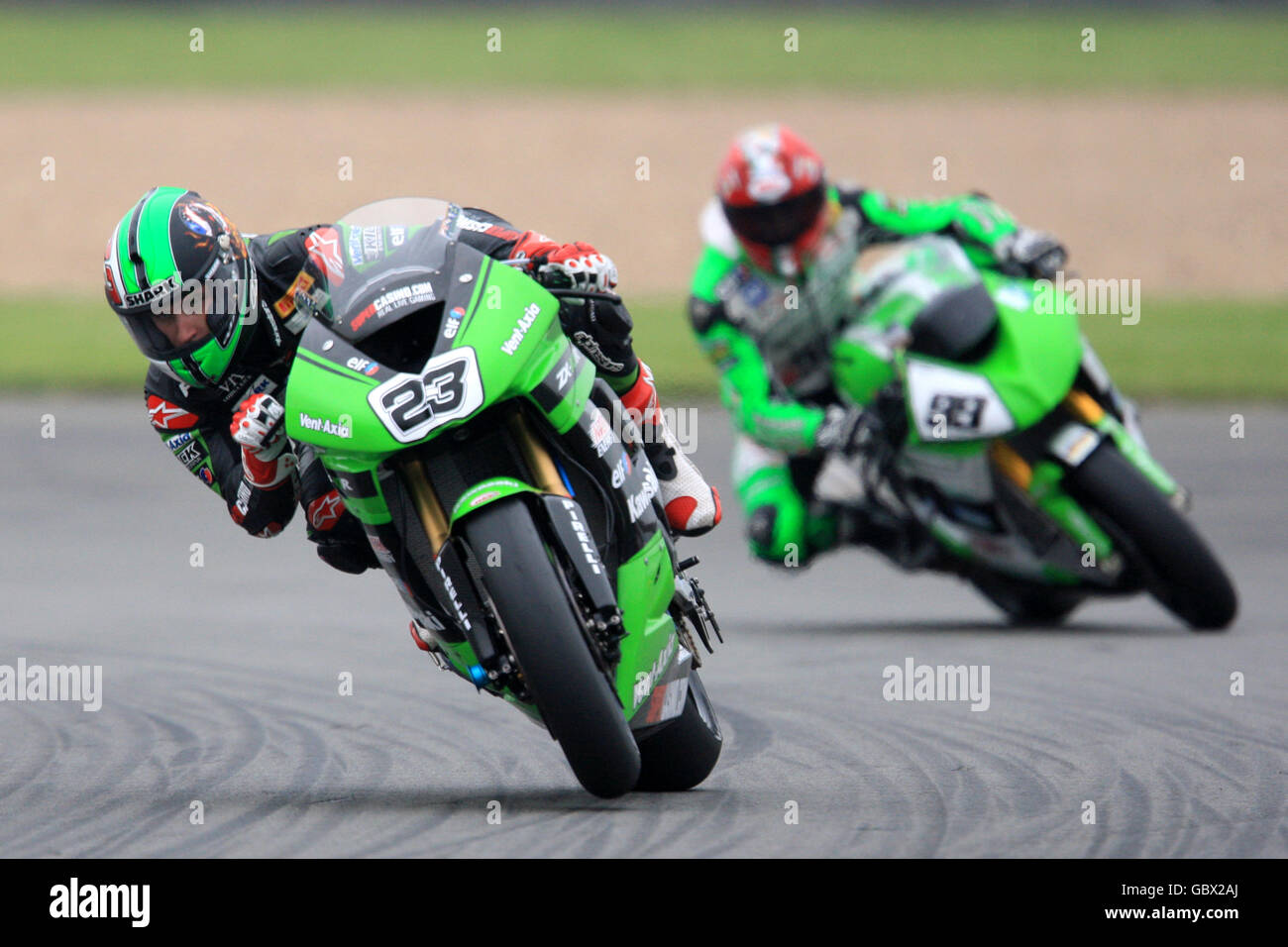 Moto - Championnat du Monde Superbike SBK 2009 - Qualifications - Donington Park Banque D'Images