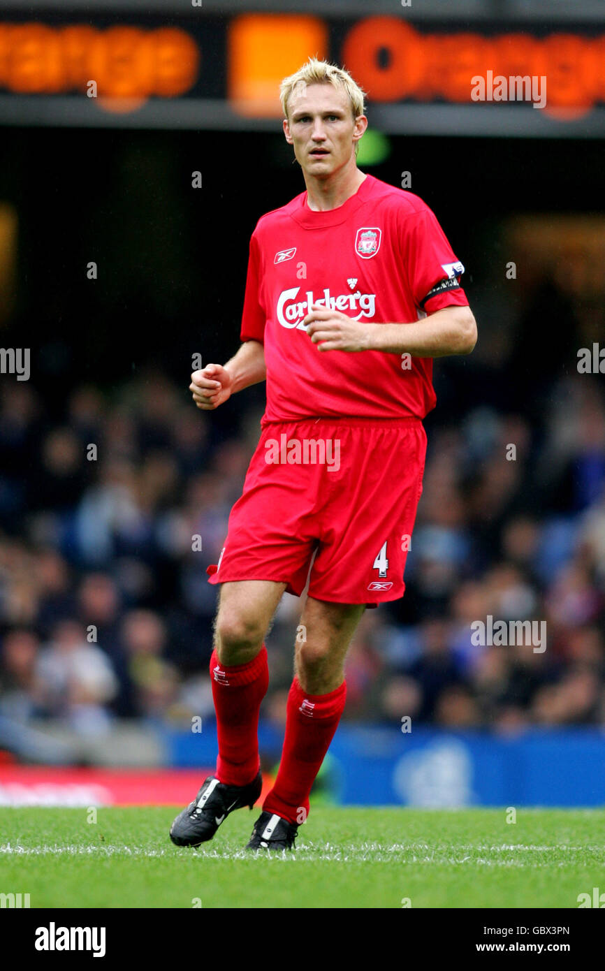 Soccer - FA Barclays Premiership - Chelsea / Liverpool. Sami Hyypia, Liverpool Banque D'Images
