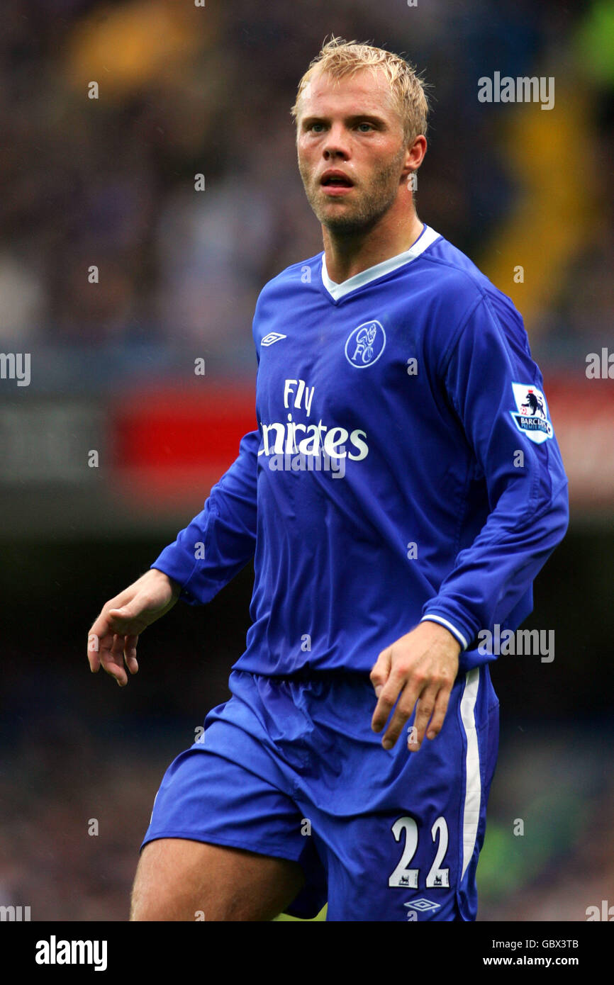 Soccer - FA Barclays Premiership - Chelsea / Liverpool. Eidur Gudjohnsen, Chelsea Banque D'Images