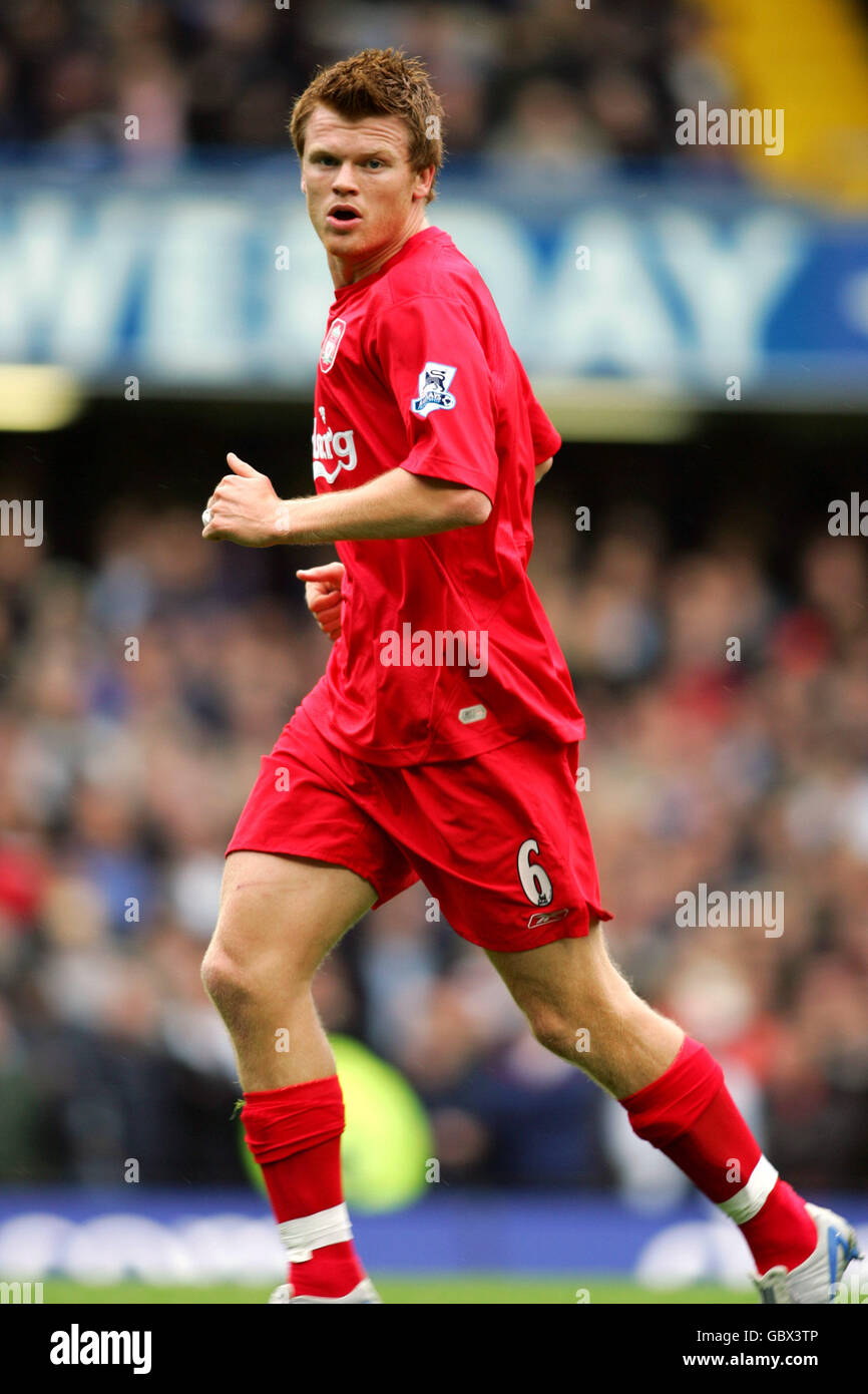 Soccer - FA Barclays Premiership - Chelsea / Liverpool. John Arne Riise, Liverpool Banque D'Images