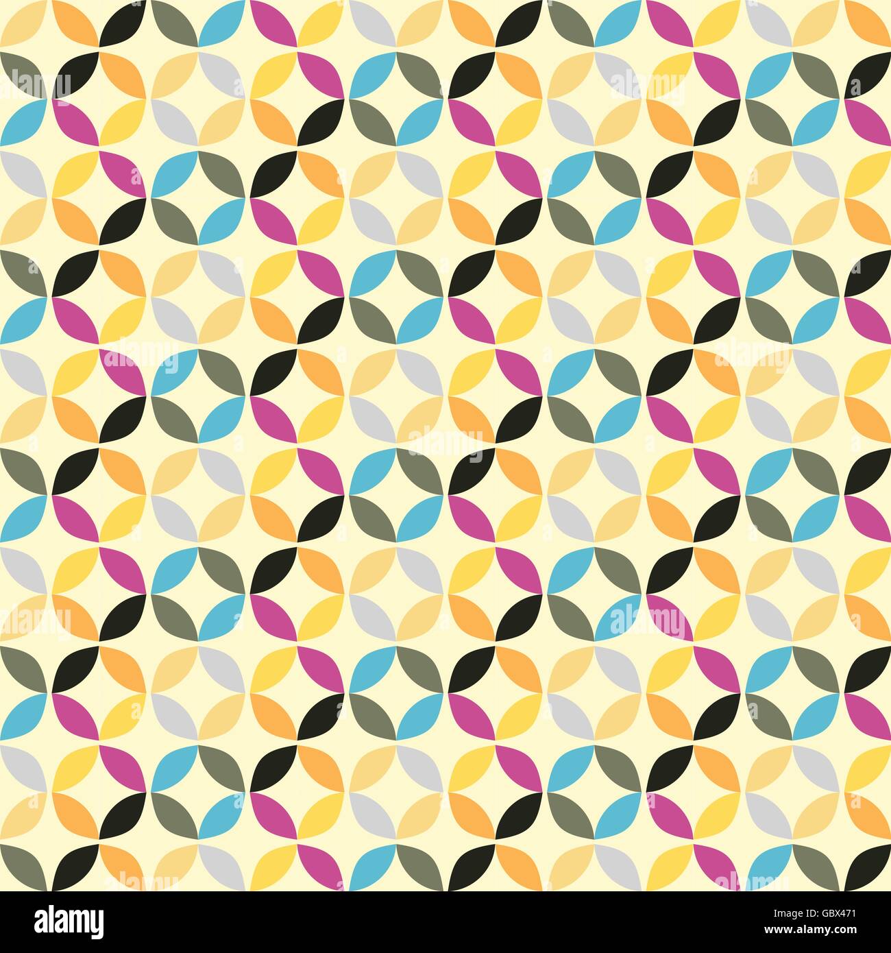 Motif de cercles géométriques Vector Background Illustration de Vecteur