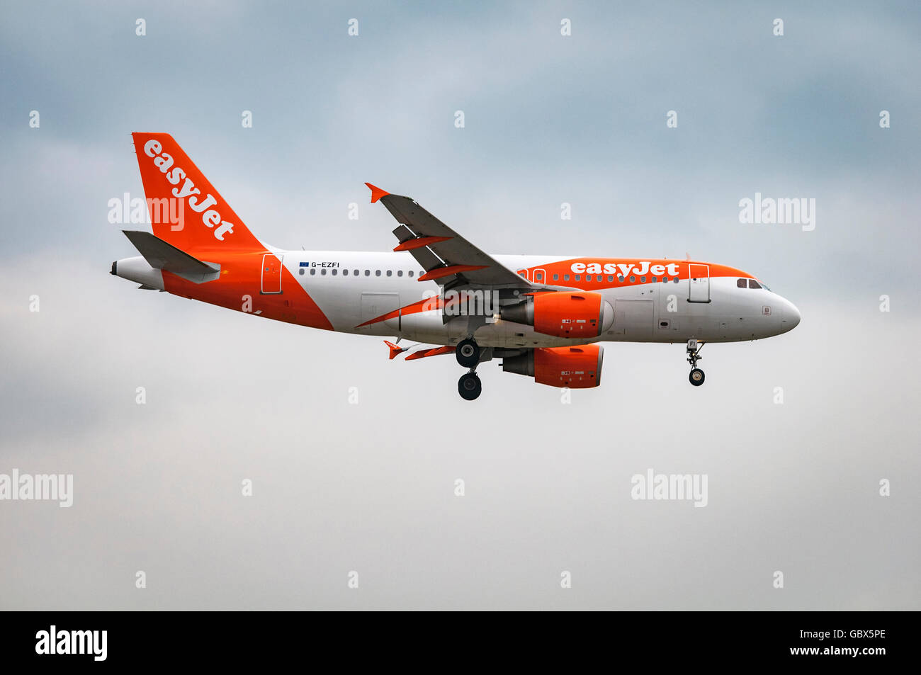 La compagnie aérienne EasyJet Airbus A319-111 Banque D'Images