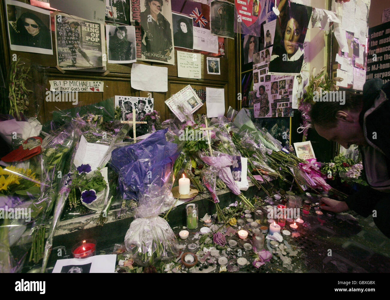 Michael Jackson Hommages - Londres Banque D'Images