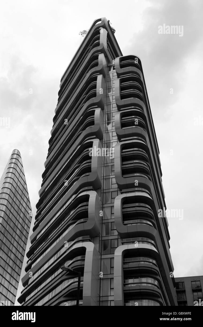 Tour résidentielle Canaletto conçu par l'architecte néerlandais, Ben van Berkel sur UNStudio. Banque D'Images