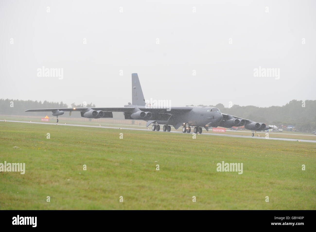 Boeing B-52H StratoFortress du 20e Escadron de bombardement, USAF Air combat Command, Barksdale AFB au Royal International Air Tattoo à la RAF Fairford, Gloucestershire. Banque D'Images