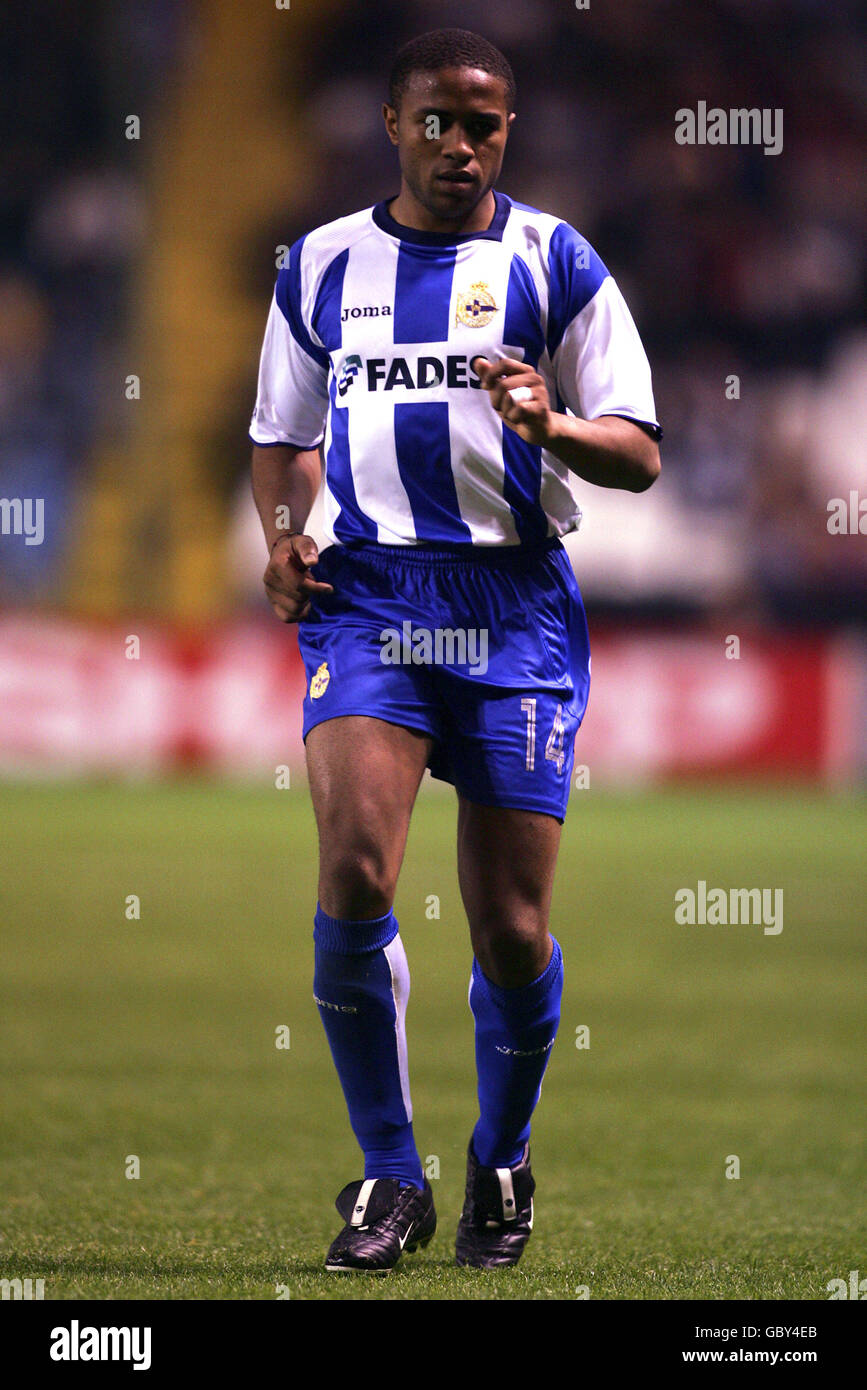 Football - Ligue des champions de l'UEFA - Groupe A - Deportivo la Coruna / Liverpool.Jorge Andrade, Deportivo la Coruna Banque D'Images