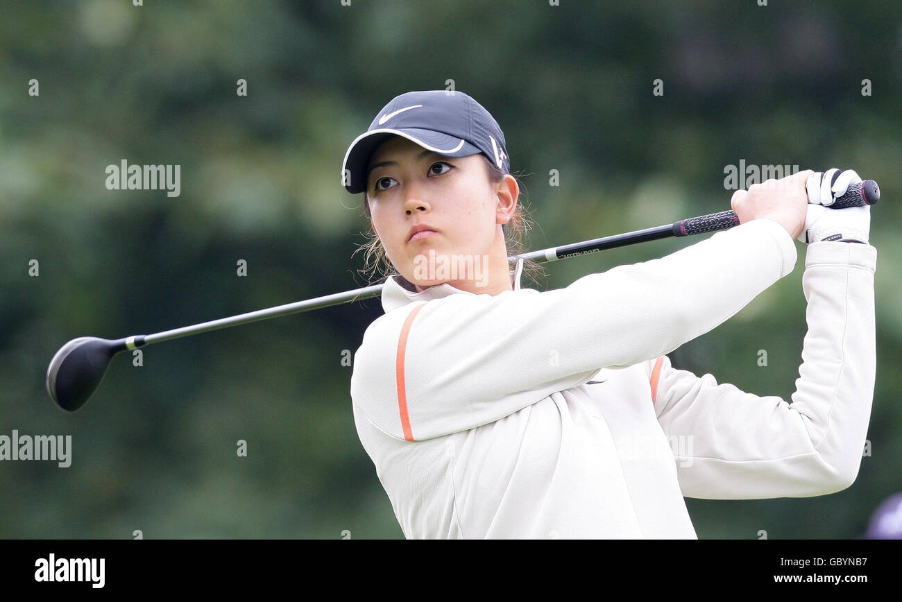 La Michelle Wie des États-Unis se présente à la 3e séance du Women's British Open à Royal Lytham et au parcours de golf de St Anne à Blackpool. Banque D'Images