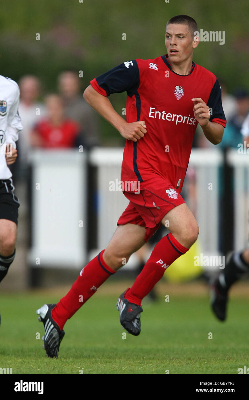 Football - pré-saison amicale - Bamber Bridge v Preston North End - QED Stadium. Jamie Proctor, Preston North End Banque D'Images