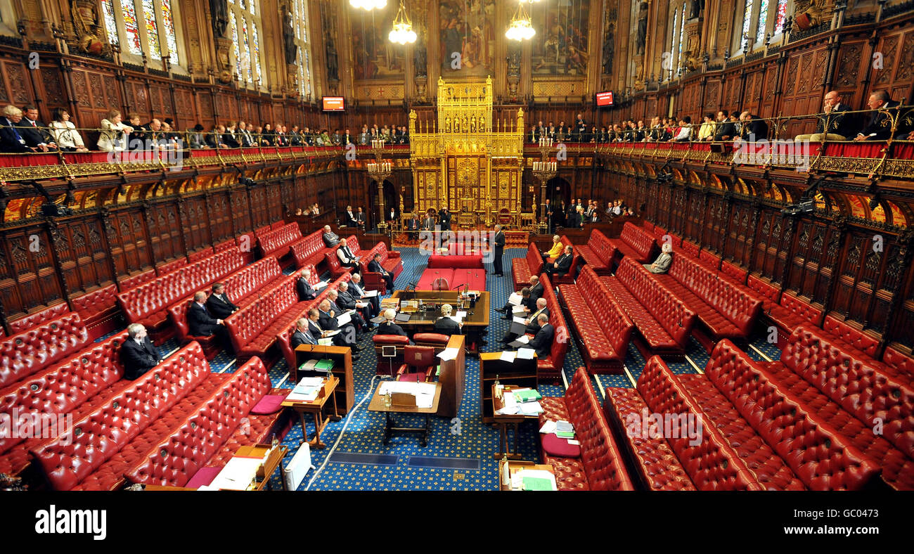 Dernière décision de la Chambre des Lords dans le Chambre des Lords Photo  Stock - Alamy