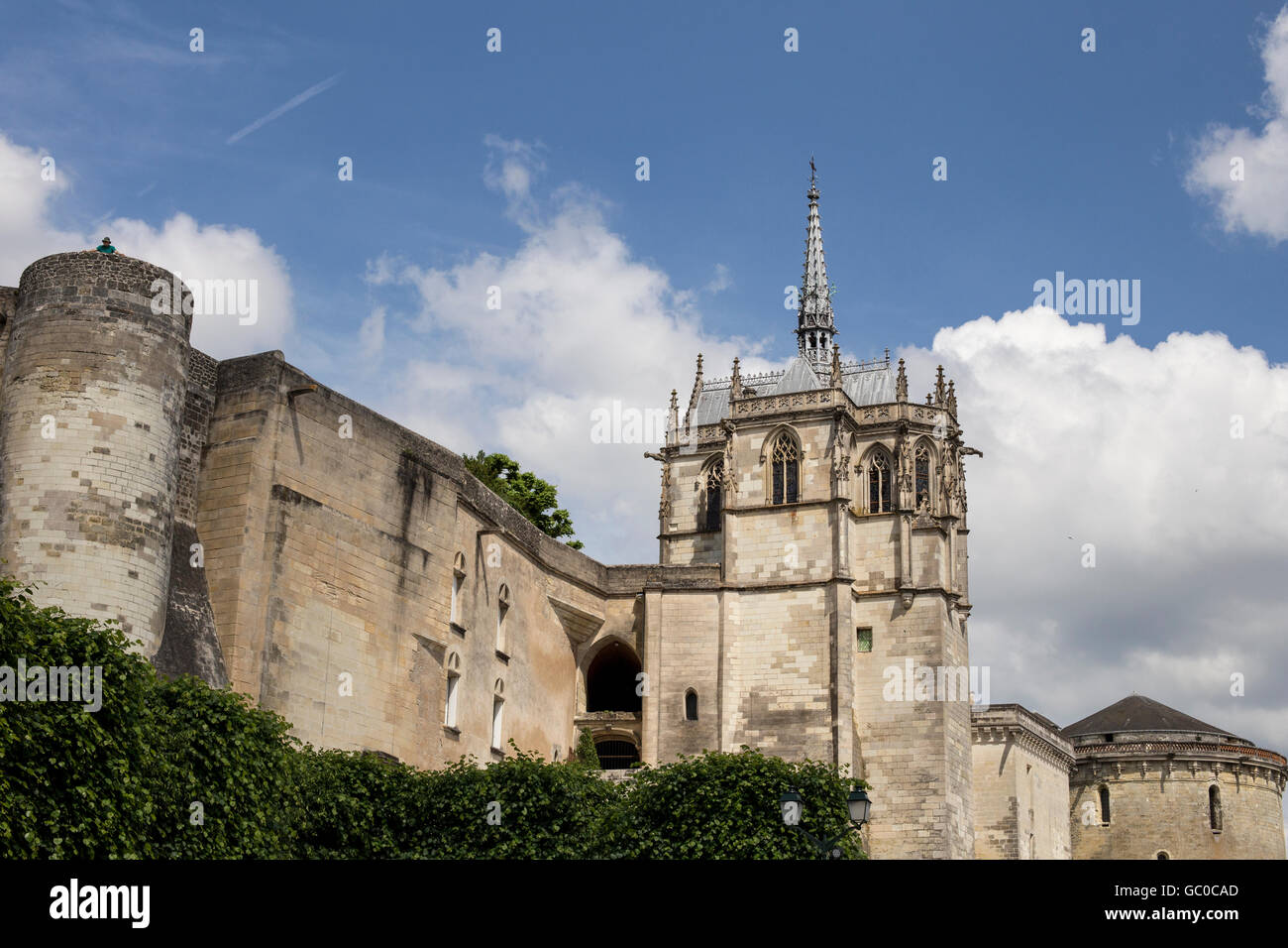 Chateau d'Amboise - Amboise mur de château, vallée de la Loire, France Banque D'Images