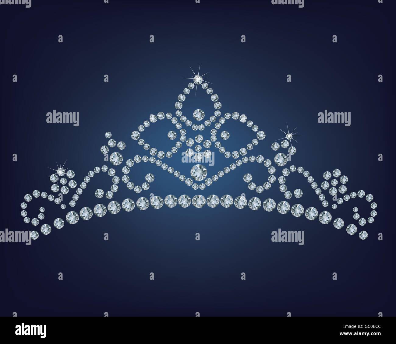 Tiara Pattern Vector Tiara vector Banque de photographies et d’images à haute résolution - Alamy