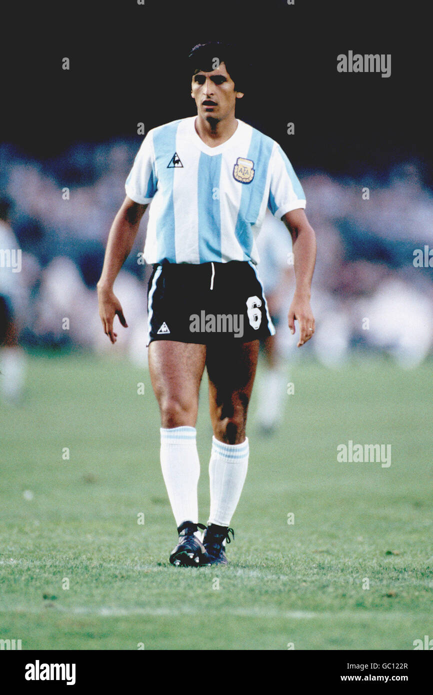 Football - coupe du monde Espagne 82 - Groupe trois - Argentine / Belgique. Ramon Diaz, Argentine Banque D'Images