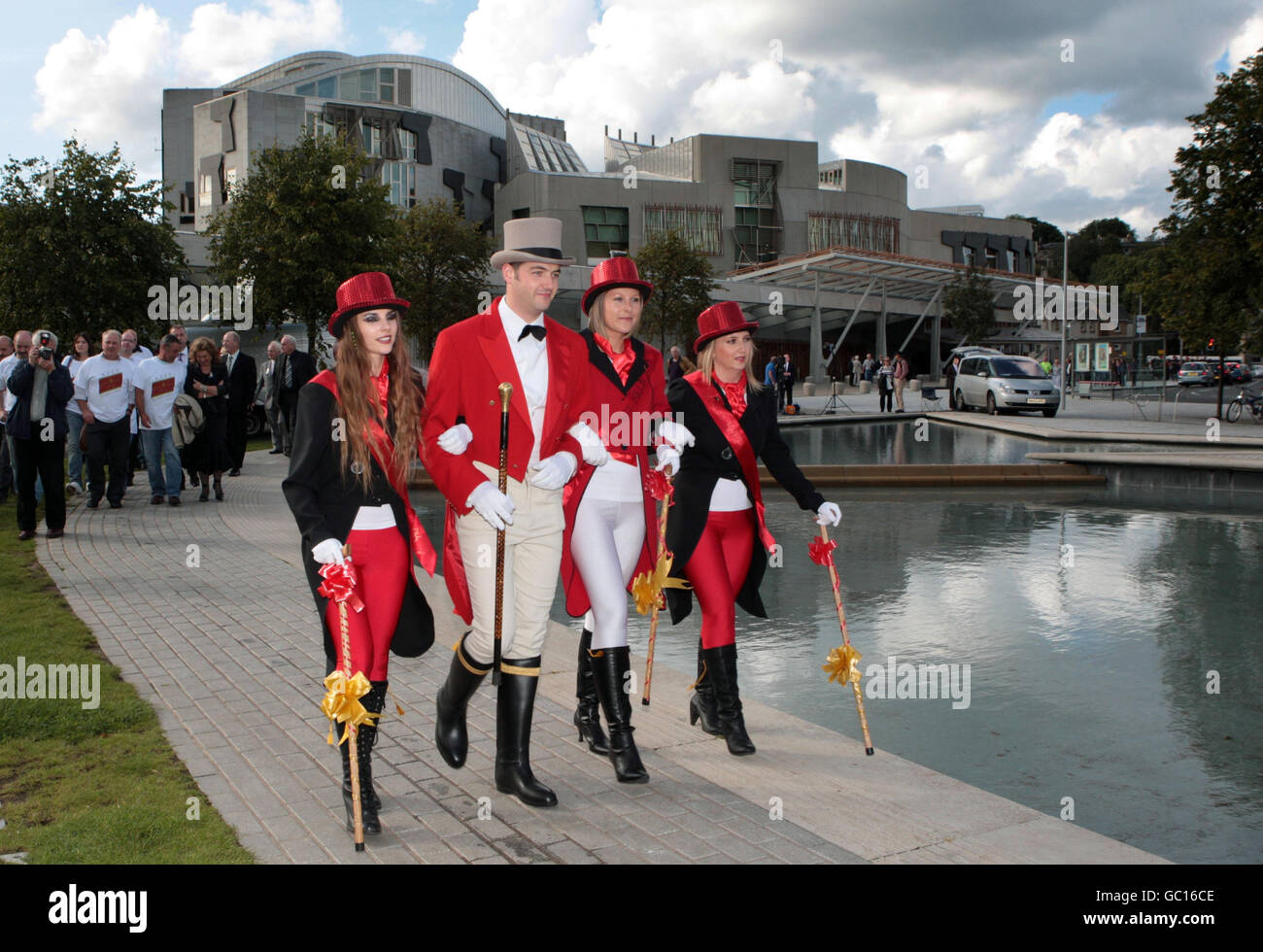 Protestation de Diageo Banque D'Images