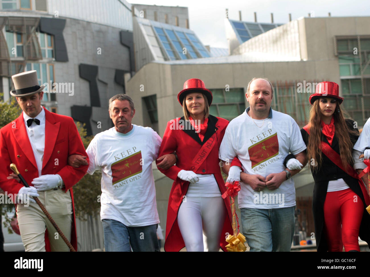 Protestation de Diageo Banque D'Images