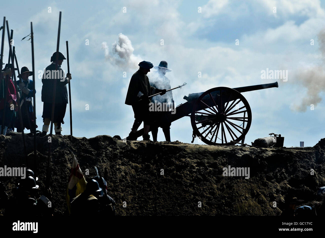 English Civil War re-enactment en Weston-Super-Mare Banque D'Images