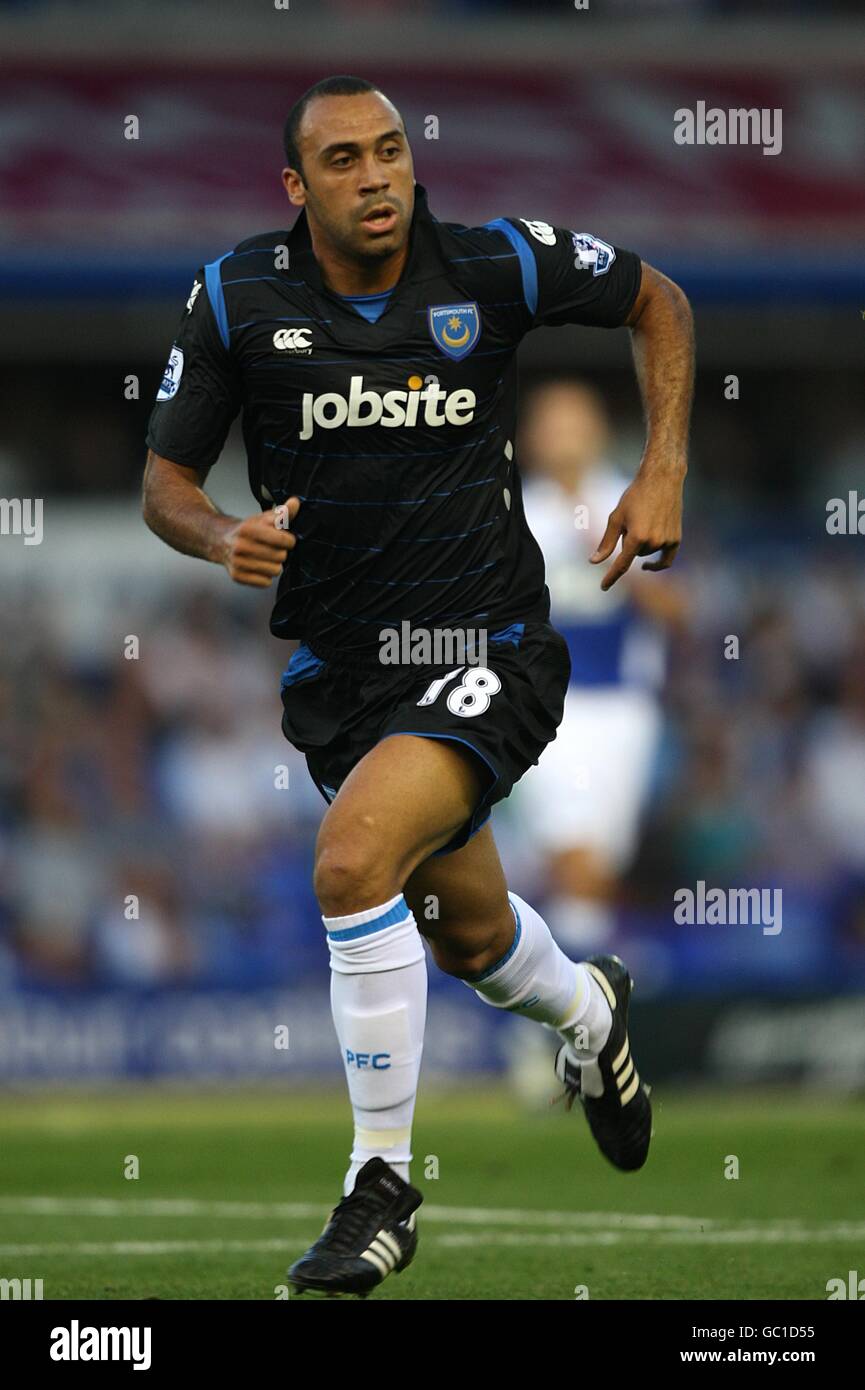 Football - Barclays Premier League - Birmingham City v Portsmouth - St Andrew's Stadium.Anthony Vanden Borre, Portsmouth Banque D'Images