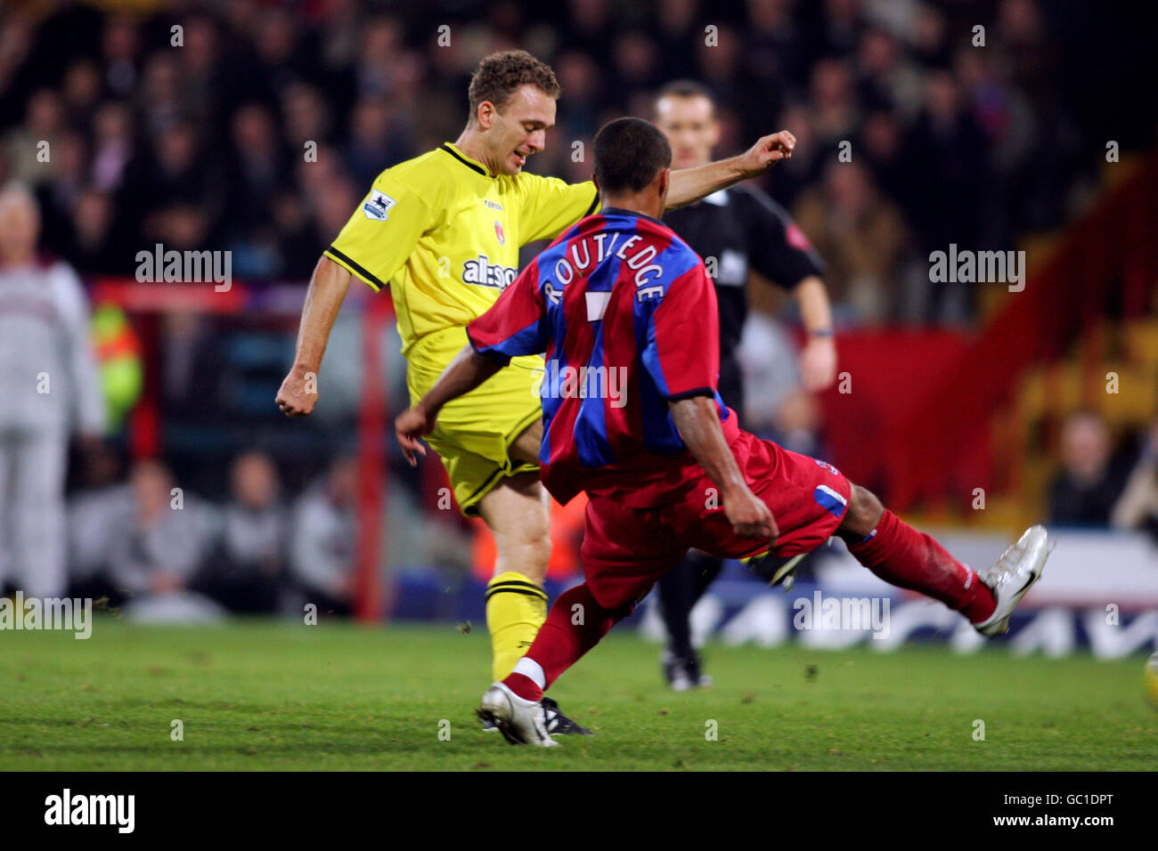 Soccer - FA Barclays Premiership - Crystal Palace v Charlton Athletic. Dennis Rommedahl du Crystal Palace en action Banque D'Images