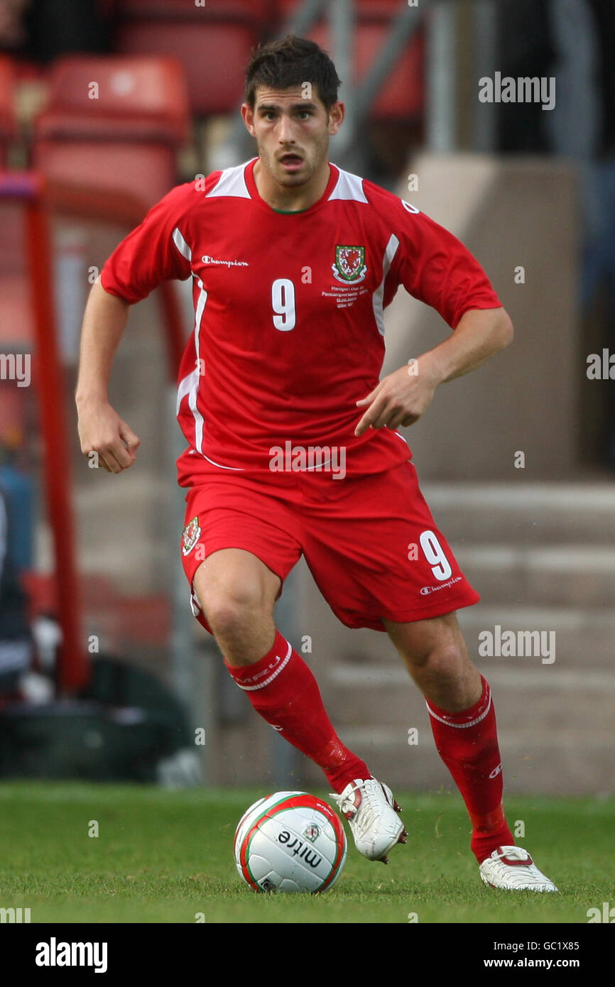 Football - UEFA qualification au Championnat des moins de 21 ans - Groupe 3 - pays de Galles / Hongrie - terrain de course. CHED Evans, pays de Galles Banque D'Images