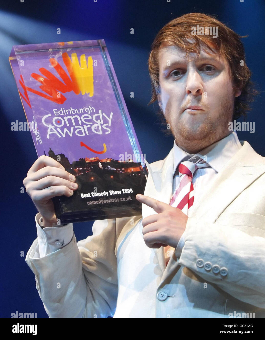 Tim Key, l'un des nominés dans la catégorie Best Comedy Show des 29e Edinburgh Comedy Awards lors d'une séance photo au Plealance Grand, à Édimbourg. Banque D'Images