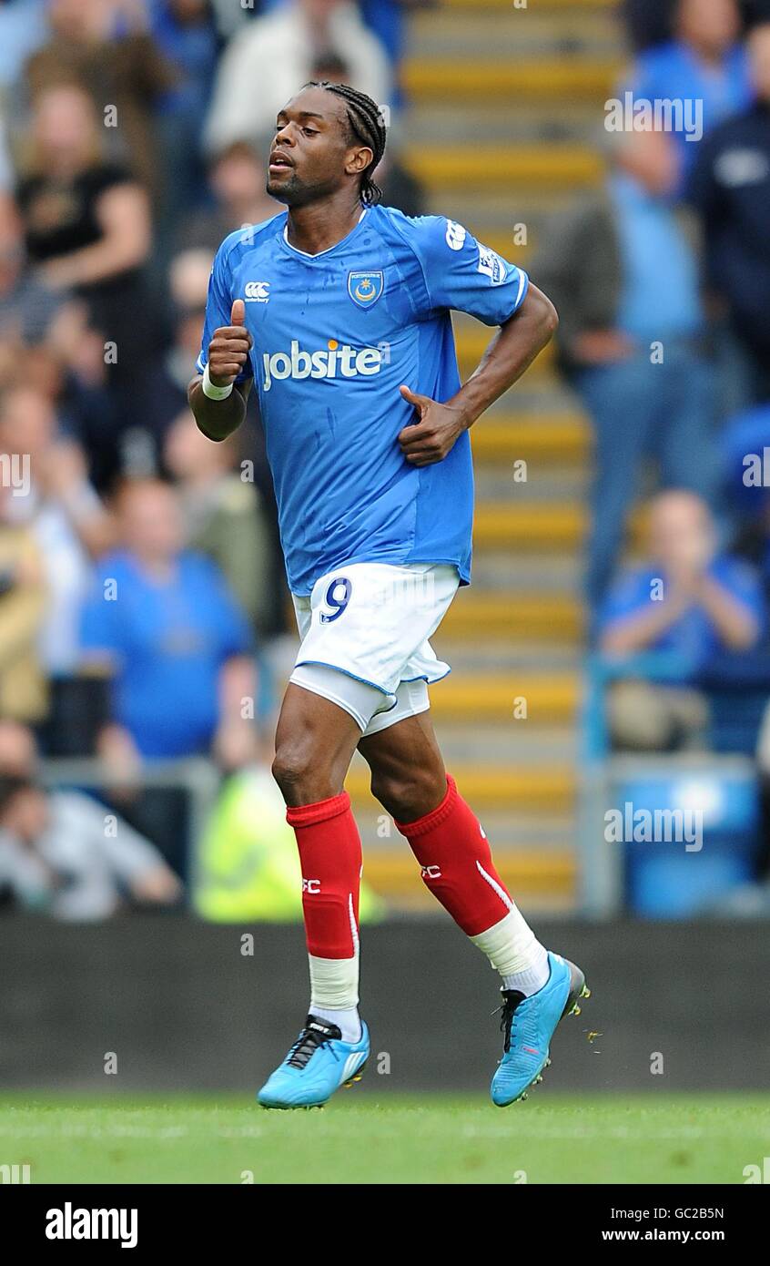 Soccer - Barclays Premier League - Manchester City v Portsmouth - Fratton Park Banque D'Images