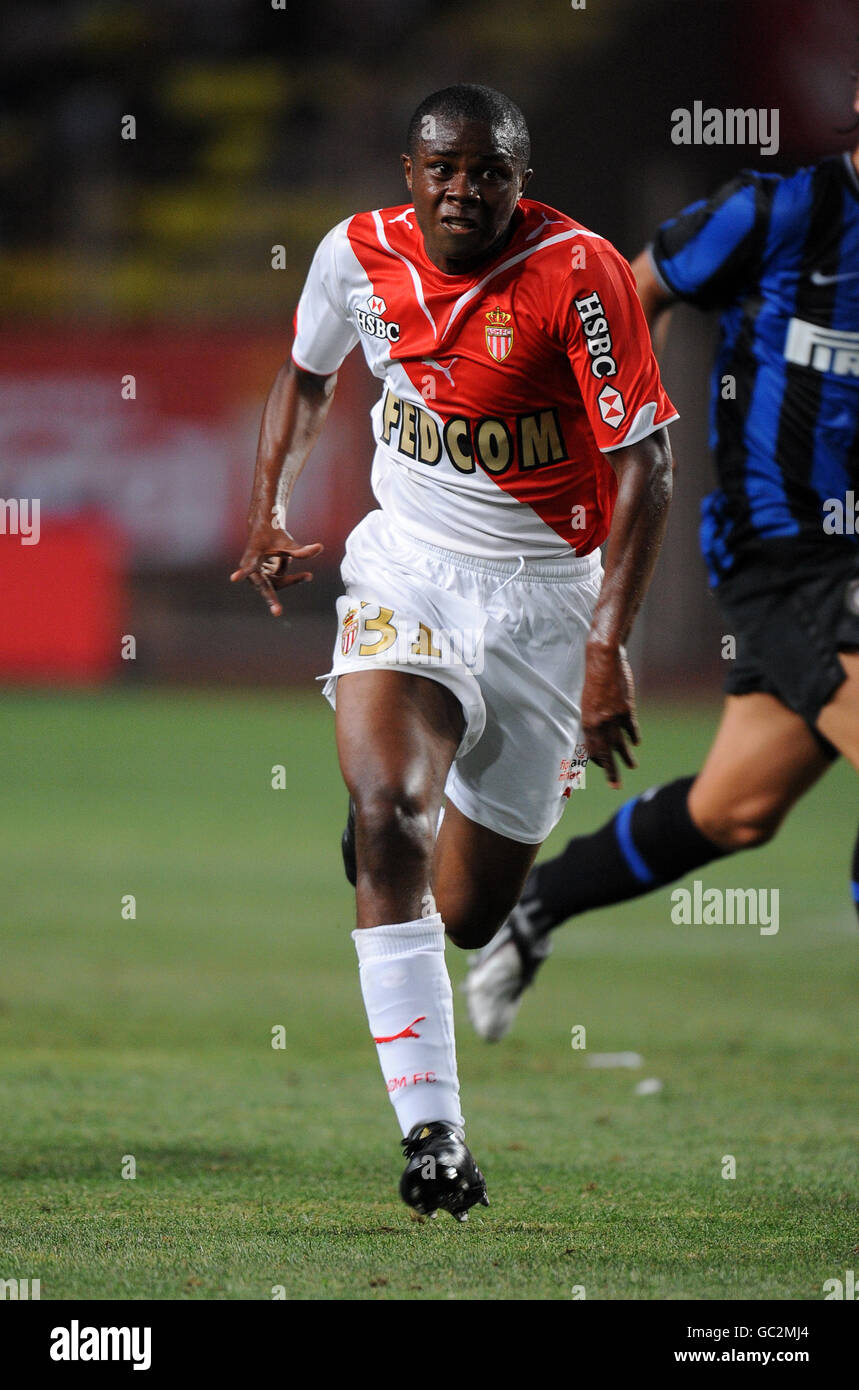 Football - Trofeo Pirelli - AS Monaco / Internazionale Milan - Stade Louis II Djamel Bakar de Monaco Banque D'Images