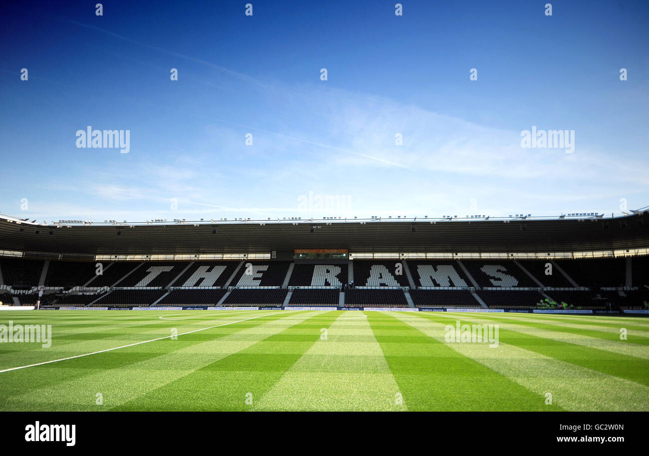 Football - Coca-Cola football League Championship - Derby County v Sheffield United - Pride Park. Vue générale sur Pride Park Banque D'Images