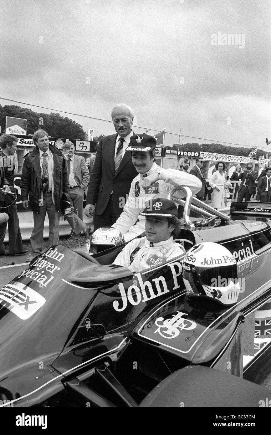 Course de Formule 1 Team Lotus - Photocall - Brands Hatch Banque D'Images