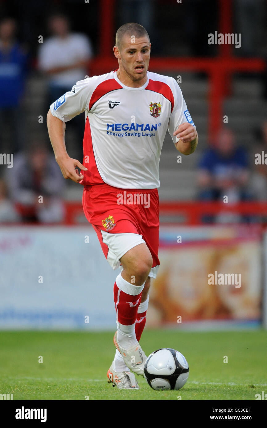 Soccer - Pré saison Friendly - Stevenage Borough v Southend United - Broadhall Way Banque D'Images